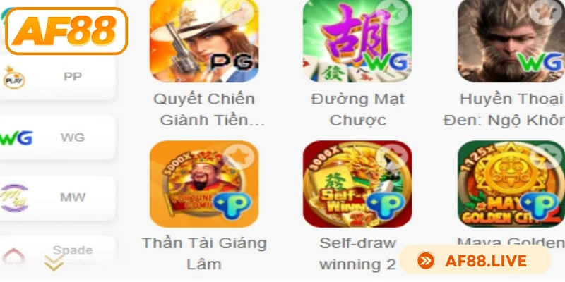 Điểm danh những tựa nổ hũ AF88 nổi bật